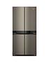  image of hotpoint-active-4-door-hq9u1bl-fridge-freezer-black-stainless