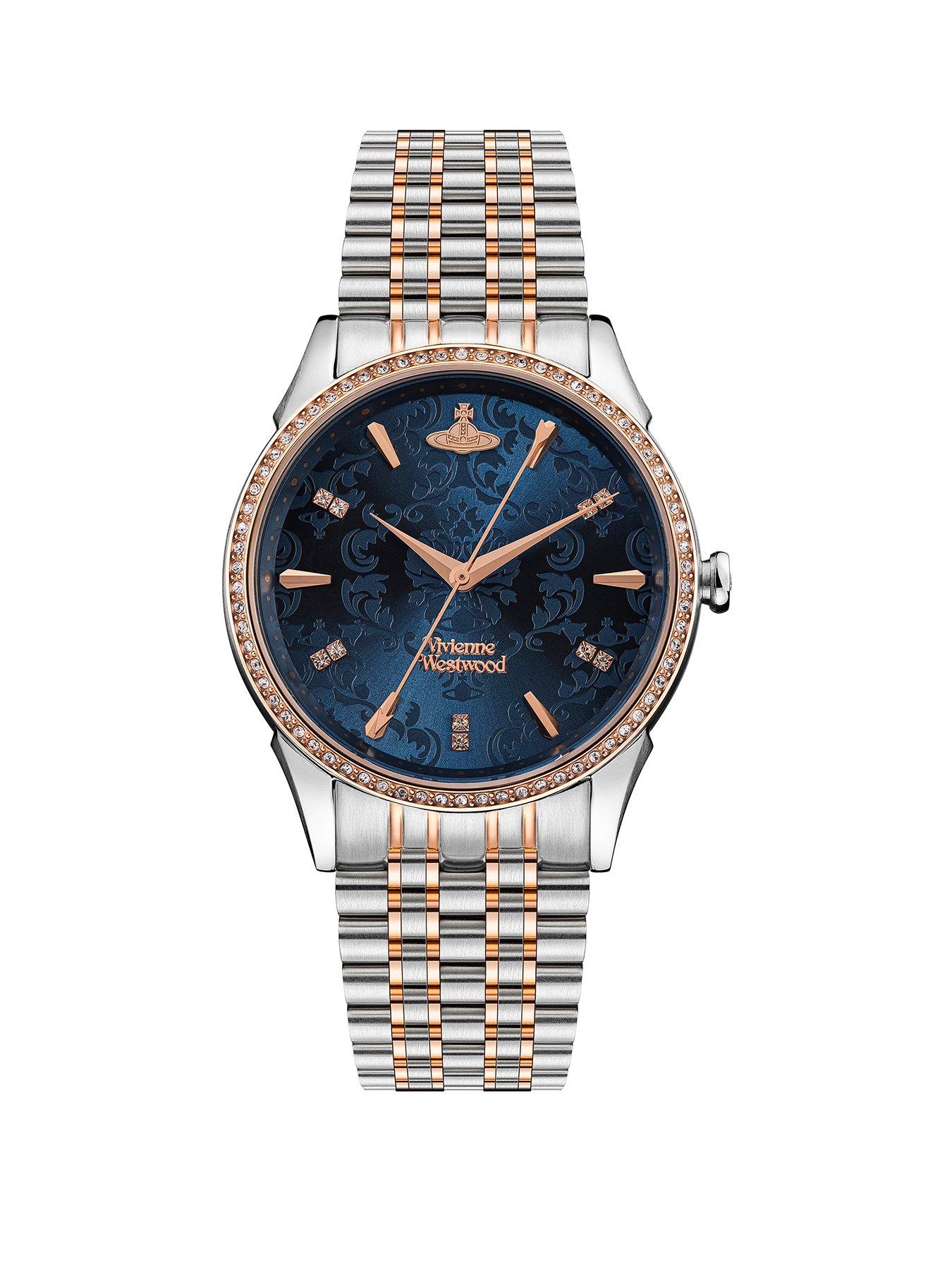 Two tone blue face on sale watch