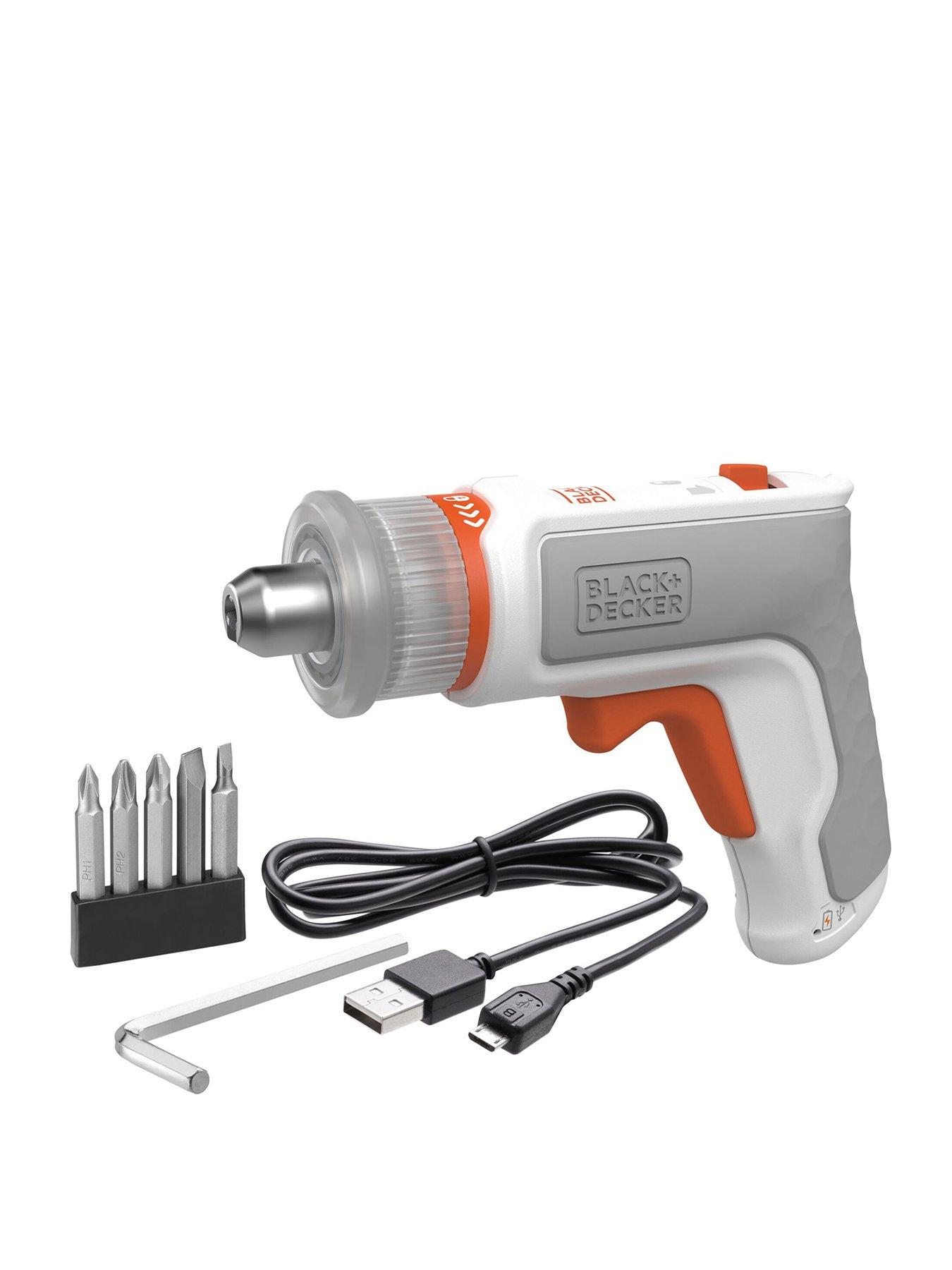 BLACK+DECKER BCRTA01 3.6V Cordless HEXDRIVER™ Electric Screwdriver  Furniture Assembly Tool