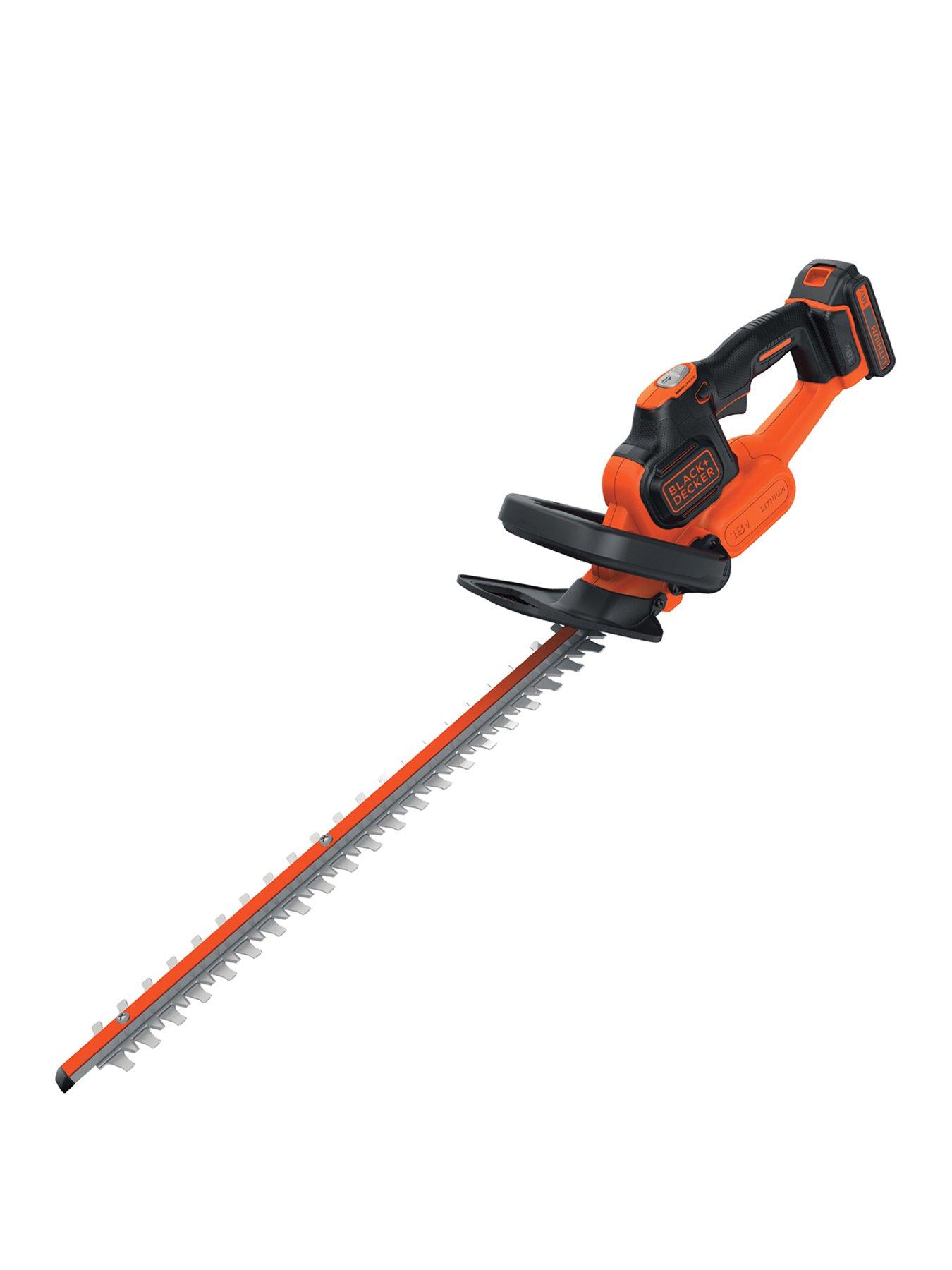 Product photograph of Black Decker 18v Cordless Li-ion 45cm 2ah Powercommand Hedge Trimmer Gtc18452pc-gb from very.co.uk