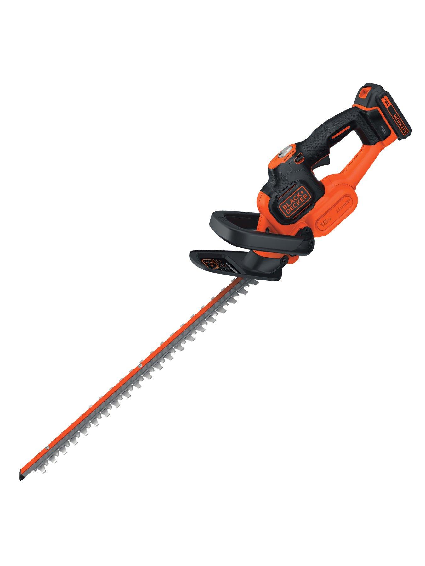 Black Decker 18V Cordless Li ion 45CM 2Ah POWERCOMMAND Hedge