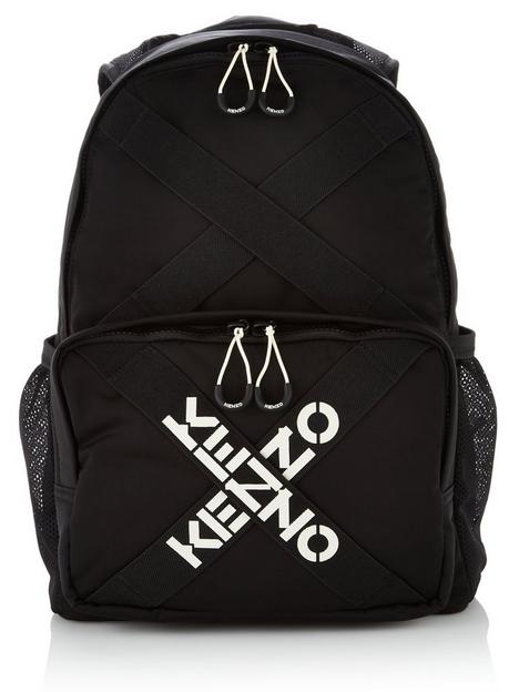 kenzo-mens-logo-backpack-black
