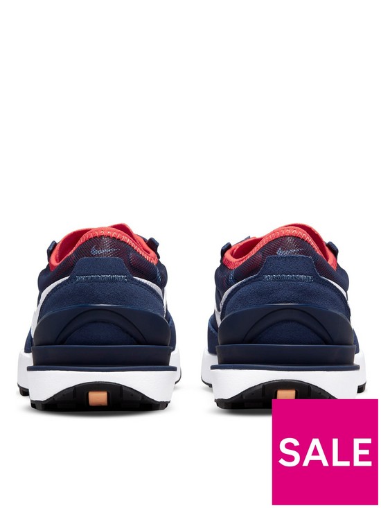 stillFront image of nike-waffle-one-gs-junior-trainer-navy-white