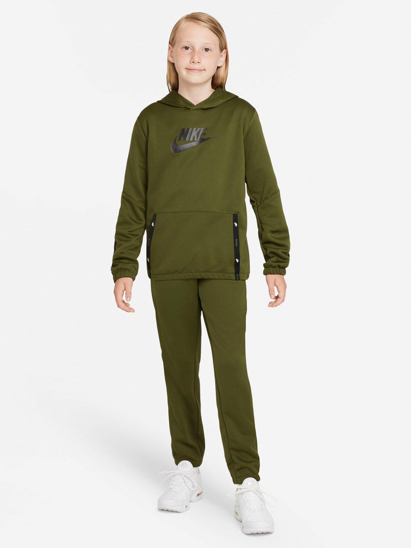 NSW Unisex Pullover Hoodie Tracksuit Set Green Black