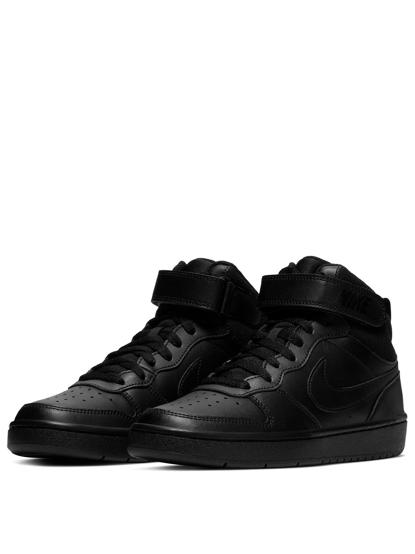 nike court borough mid 2 black