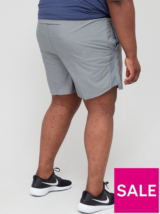 stillFront image of nike-run-dri-fitnbspchallenger-7-inch-shorts-plus-size-grey