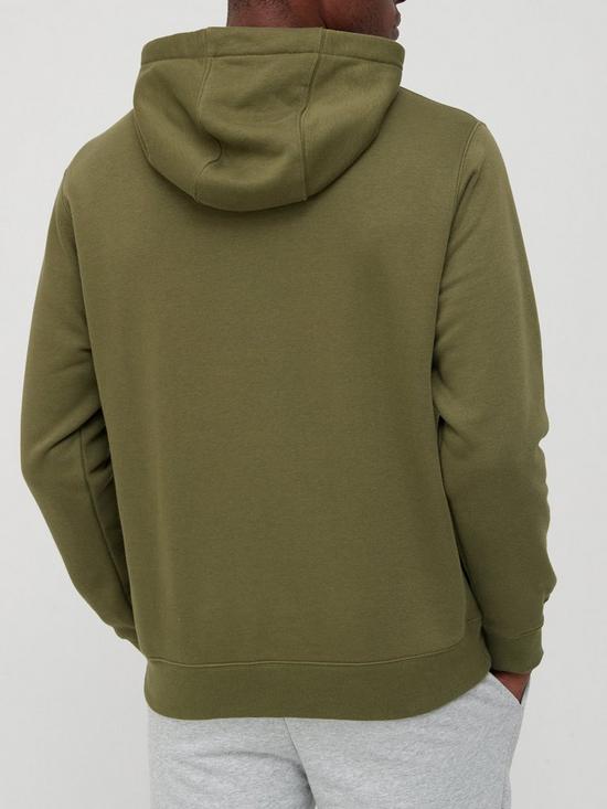 stillFront image of nike-club-fleece-overhead-hoodie-green