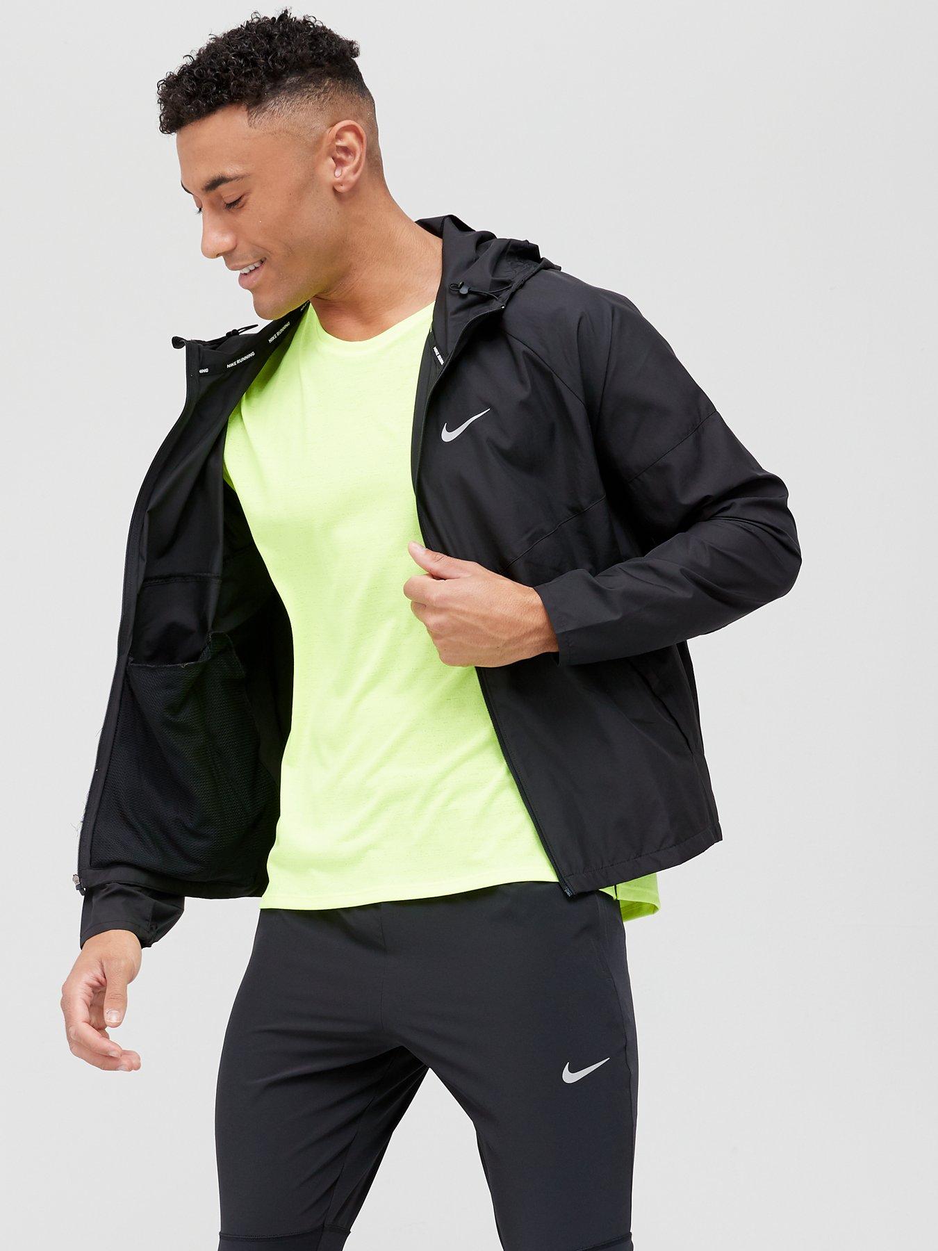 nike running jacket black