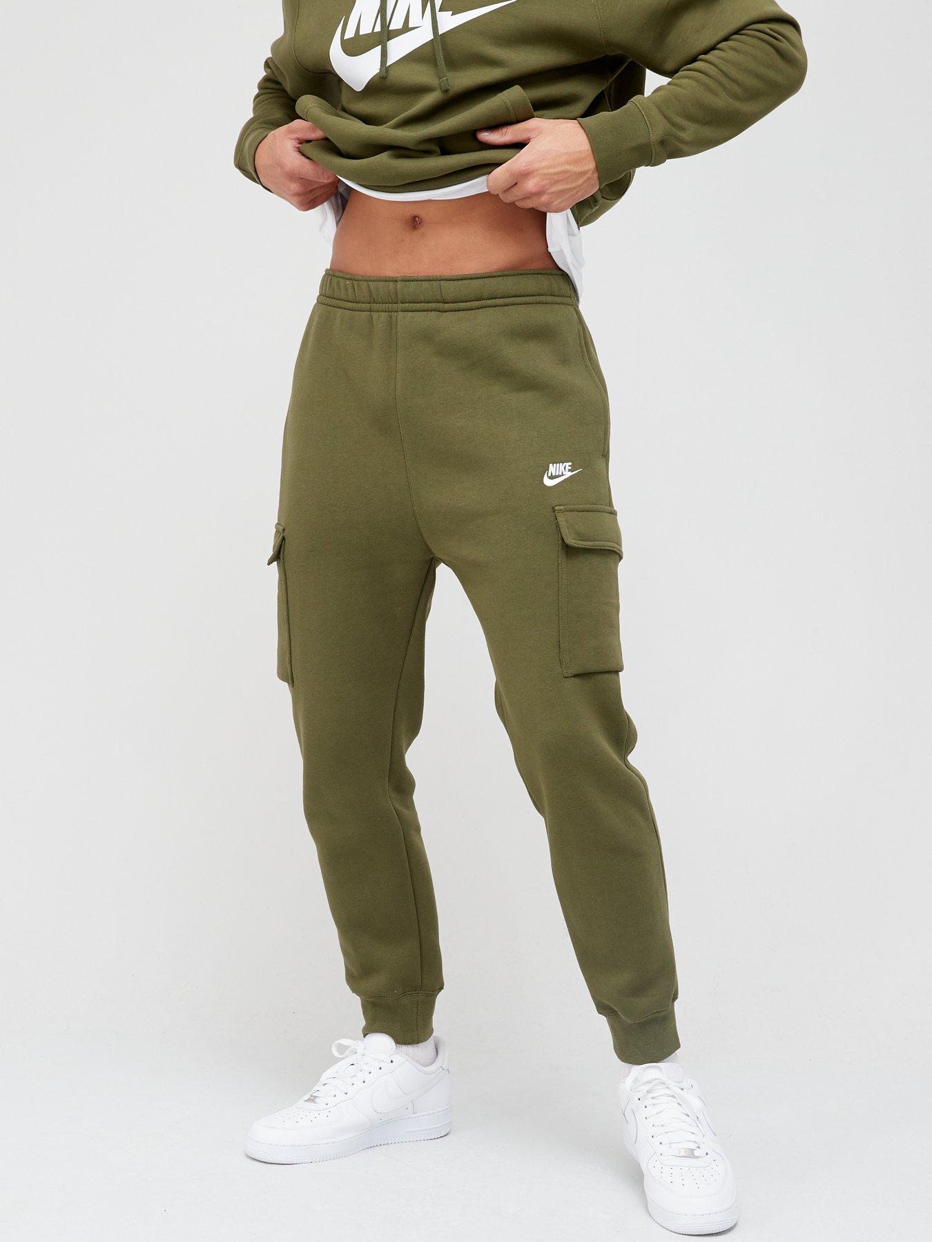 nike khaki green tracksuit