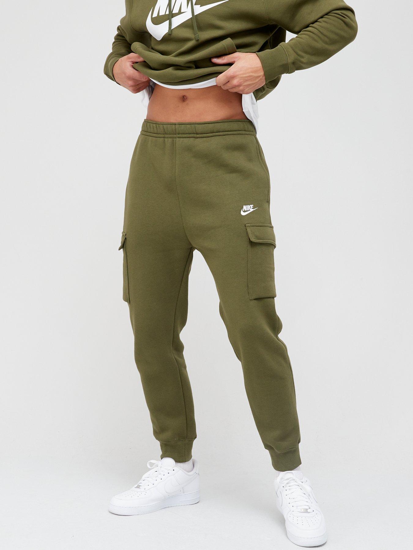 Nike Club Fleece Cargo Joggers Green very.co.uk