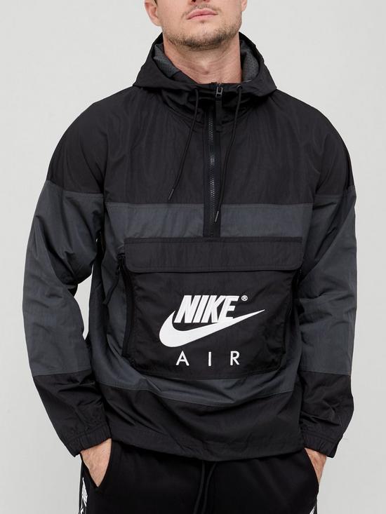 Nike Air Contrast Anorak - Black/Grey | very.co.uk