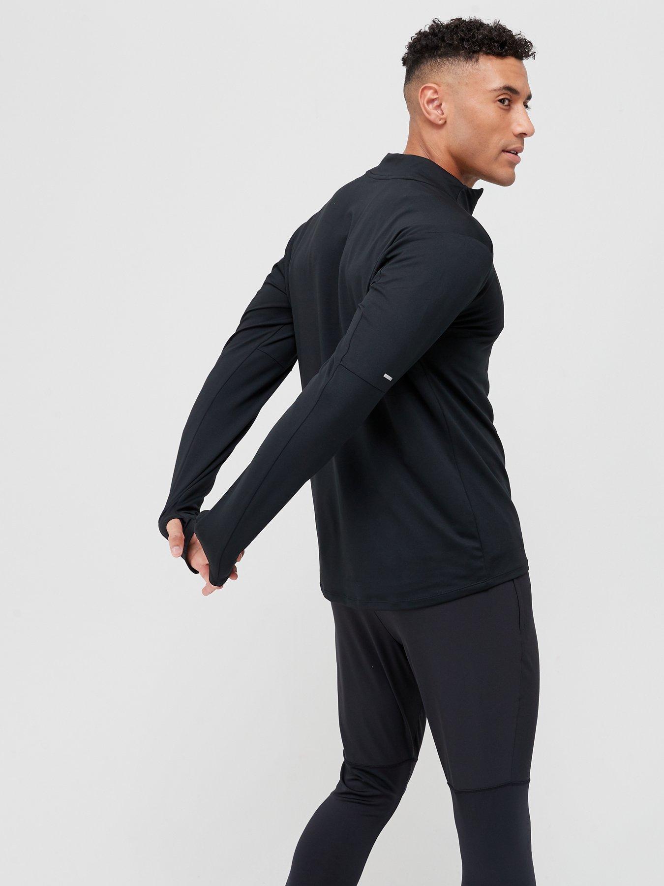 Nike Run Dry Fit Element Top 1/2 Zip Top - Black