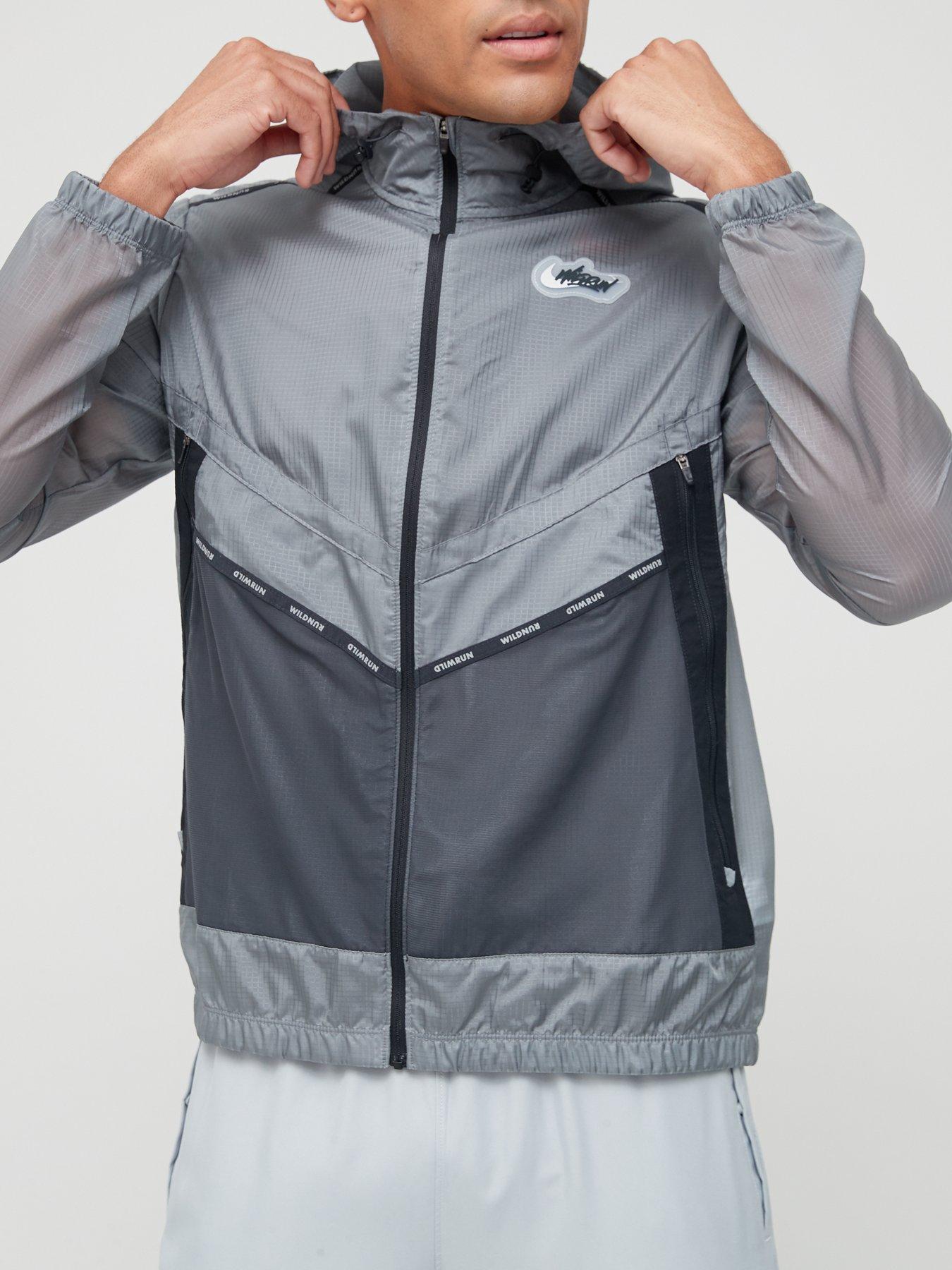 Nike Run Wild Run Windrunner Jacket Grey very.co.uk