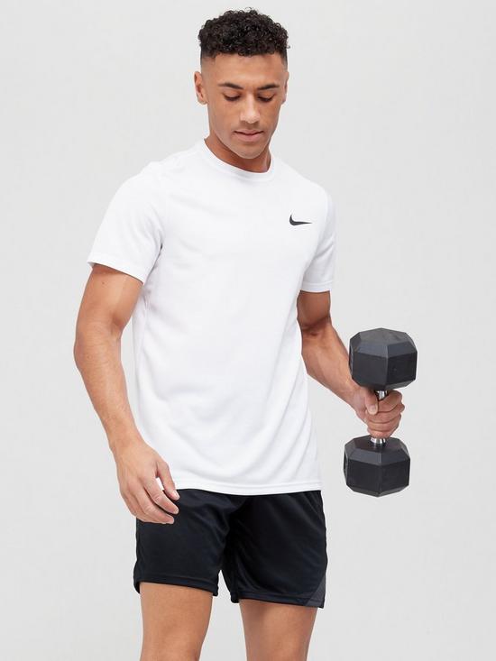 Nike Train Dri Fit Superset T-Shirt - White | very.co.uk