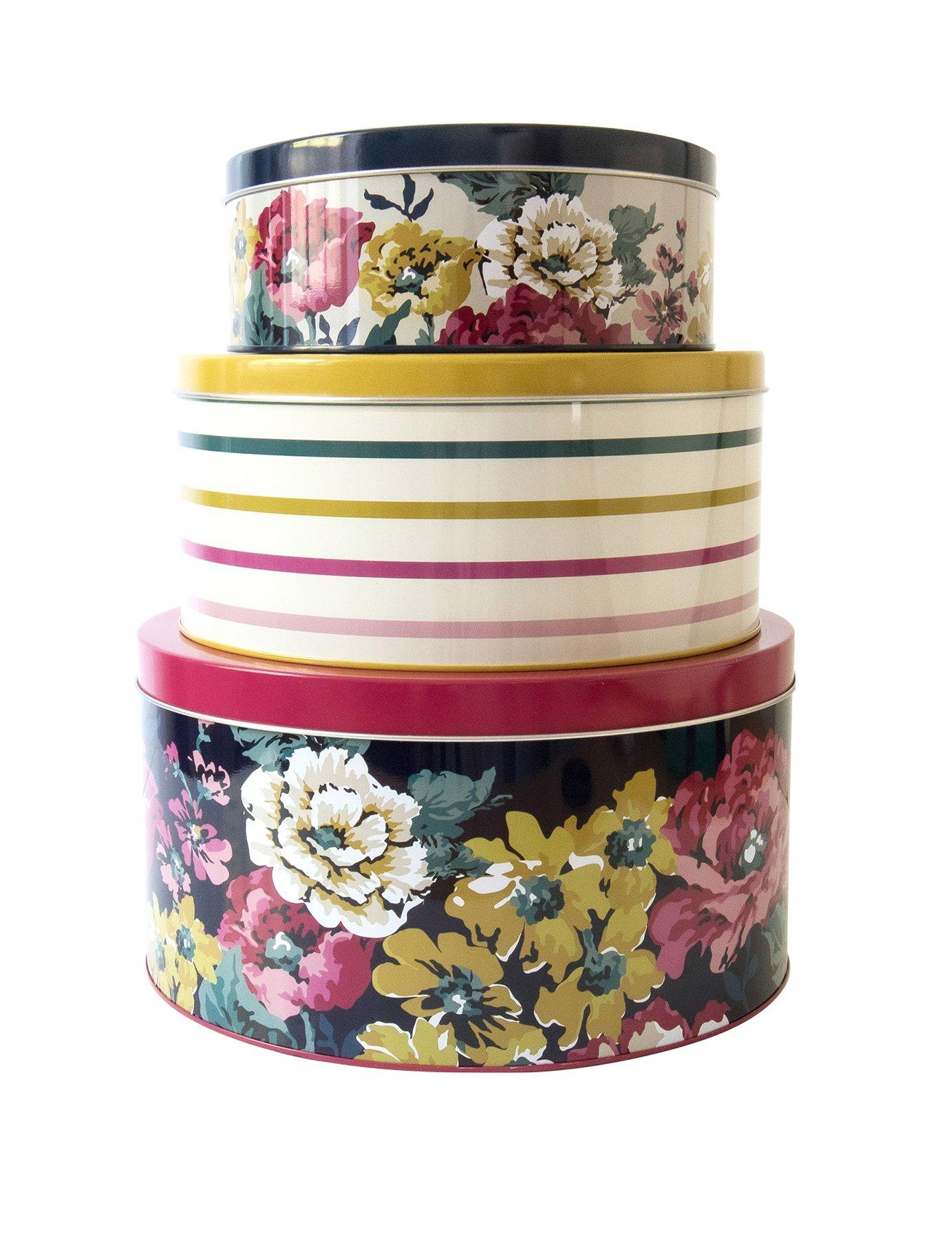 Product photograph of Joules Set Of 3 Nested Cake Tins from very.co.uk