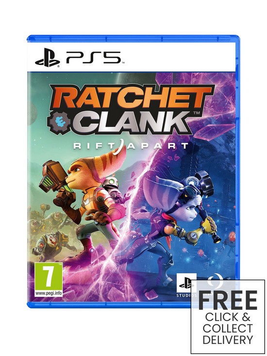 front image of playstation-5-ratchet-amp-clank-rift-apart