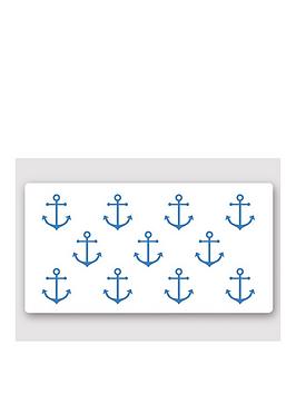 Product photograph of Aqualona Nautical Bath Mat from very.co.uk