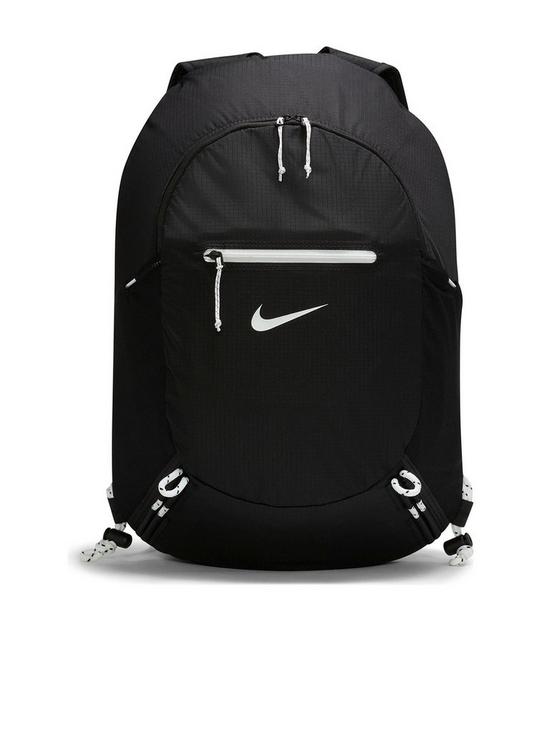 front image of nike-nsw-stash-backpack-black