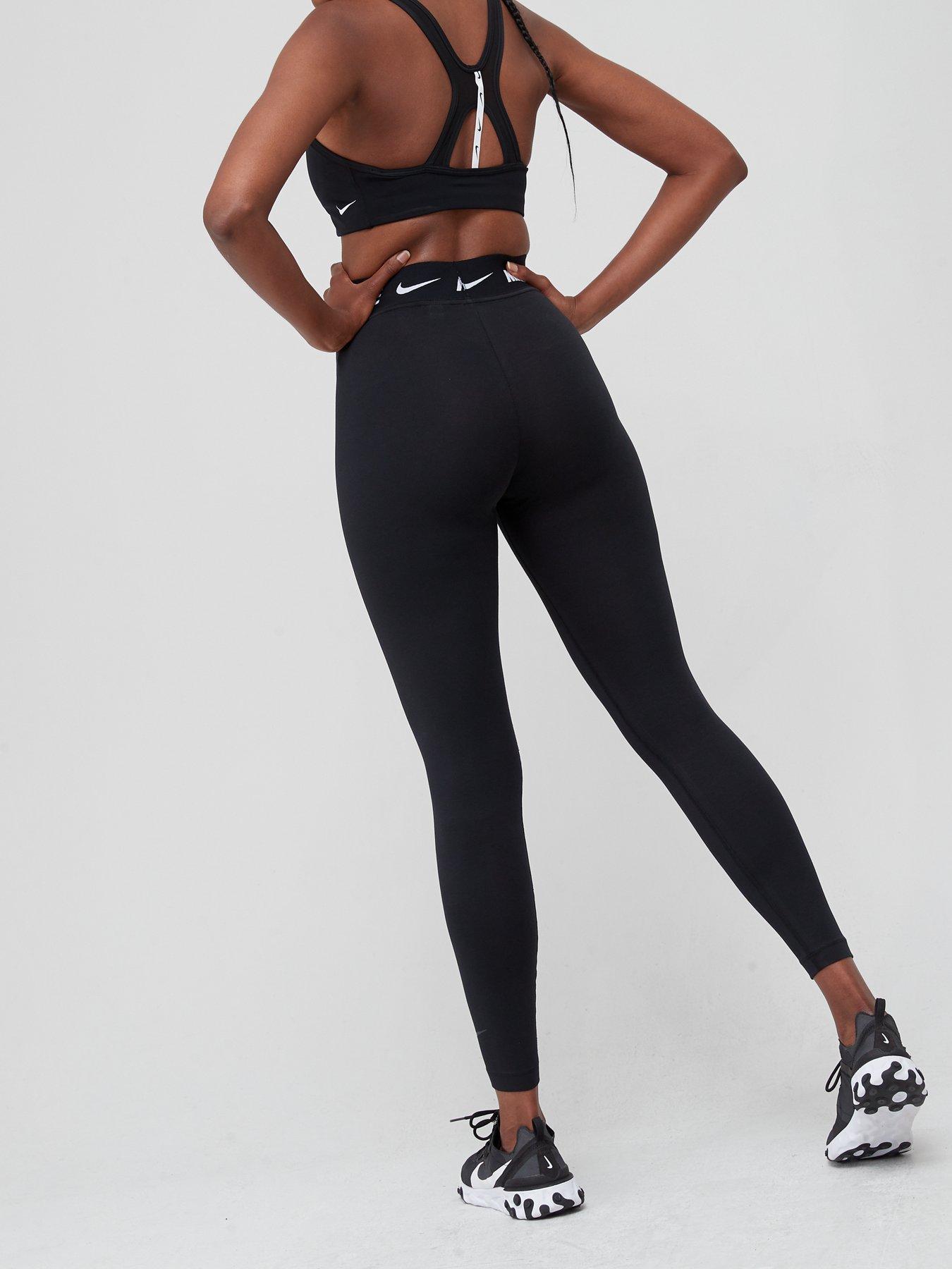 Nike NSW Essential Swoosh Leggings - Black