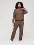  image of nike-nsw-essential-trend-fleece-pants-brown