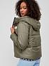  image of nike-nsw-taped-detail-hooded-jacket-olive