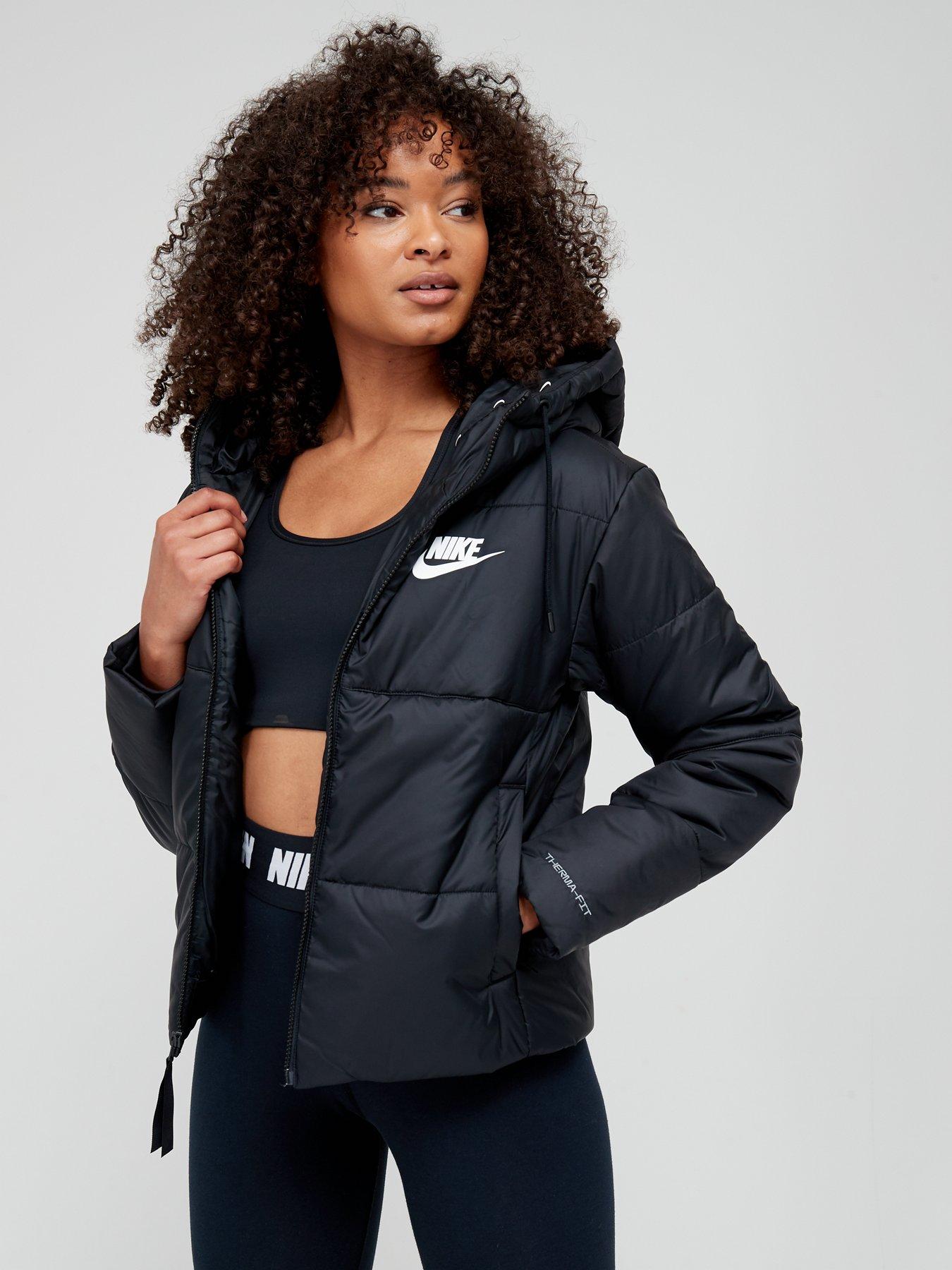 Nike Taped Hooded Jacket Black very.co.uk