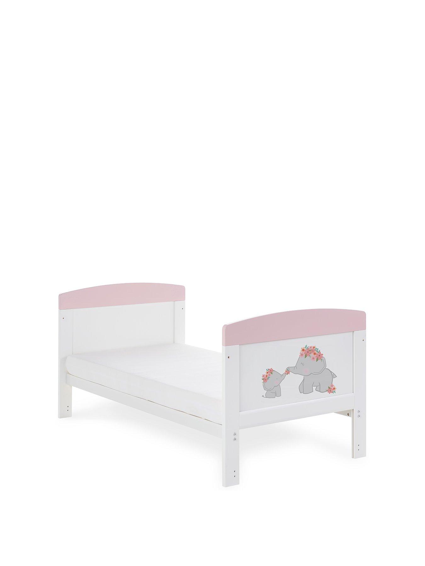 Pink deals cot bed