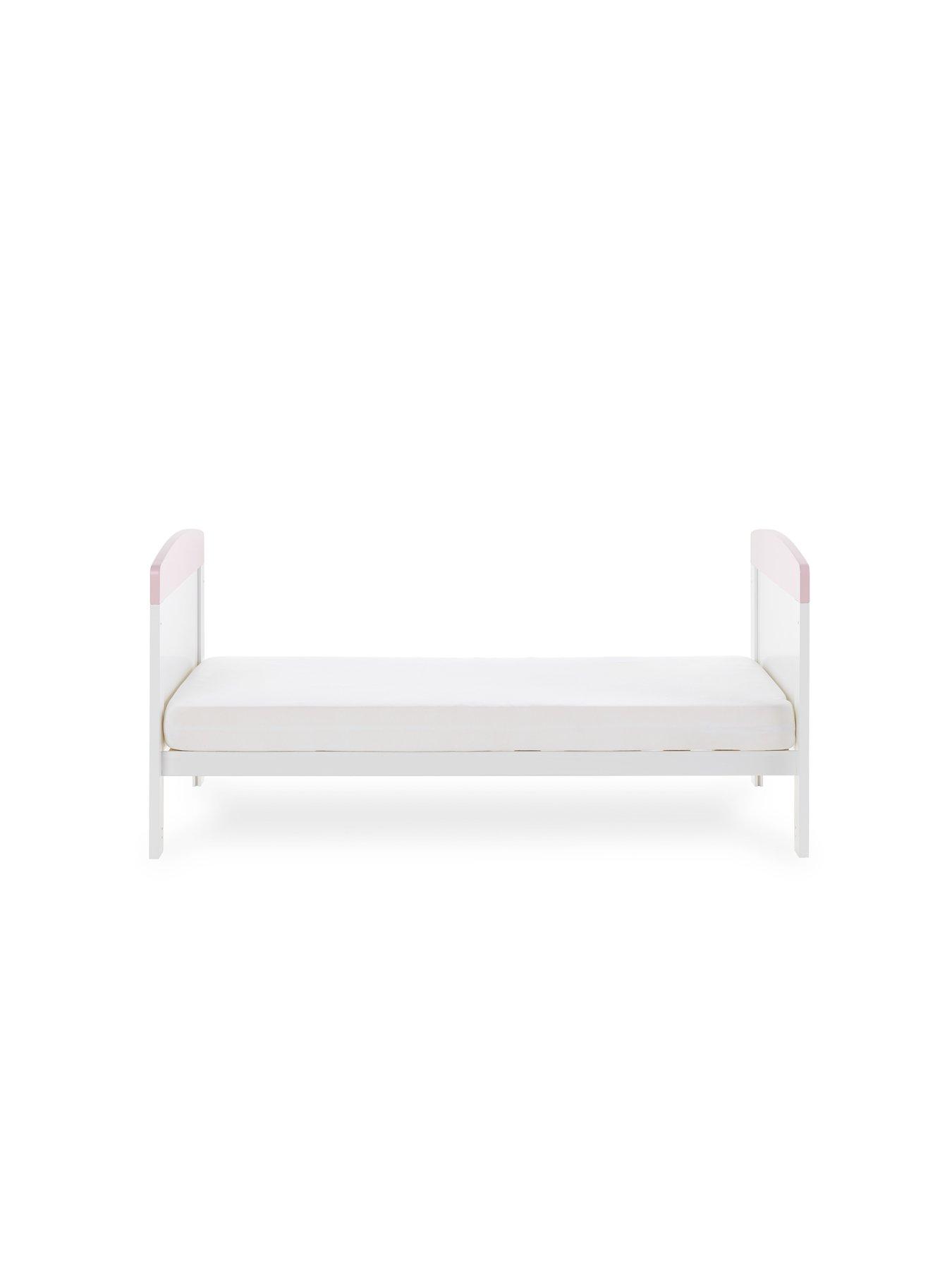 Image 5 of 6 of Obaby Grace Inspire Cot Bed Me &amp; Mini Me Elephants - Pink