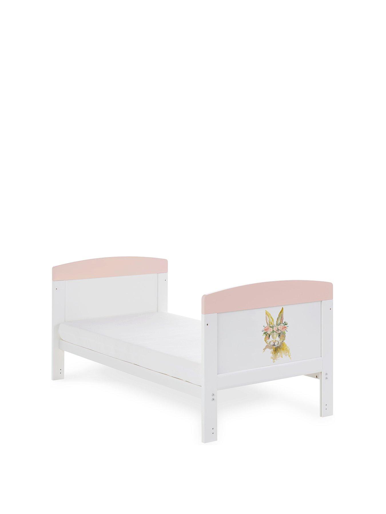 Image 2 of 5 of Obaby Grace Inspire Cot Bed Rabbit - Pink