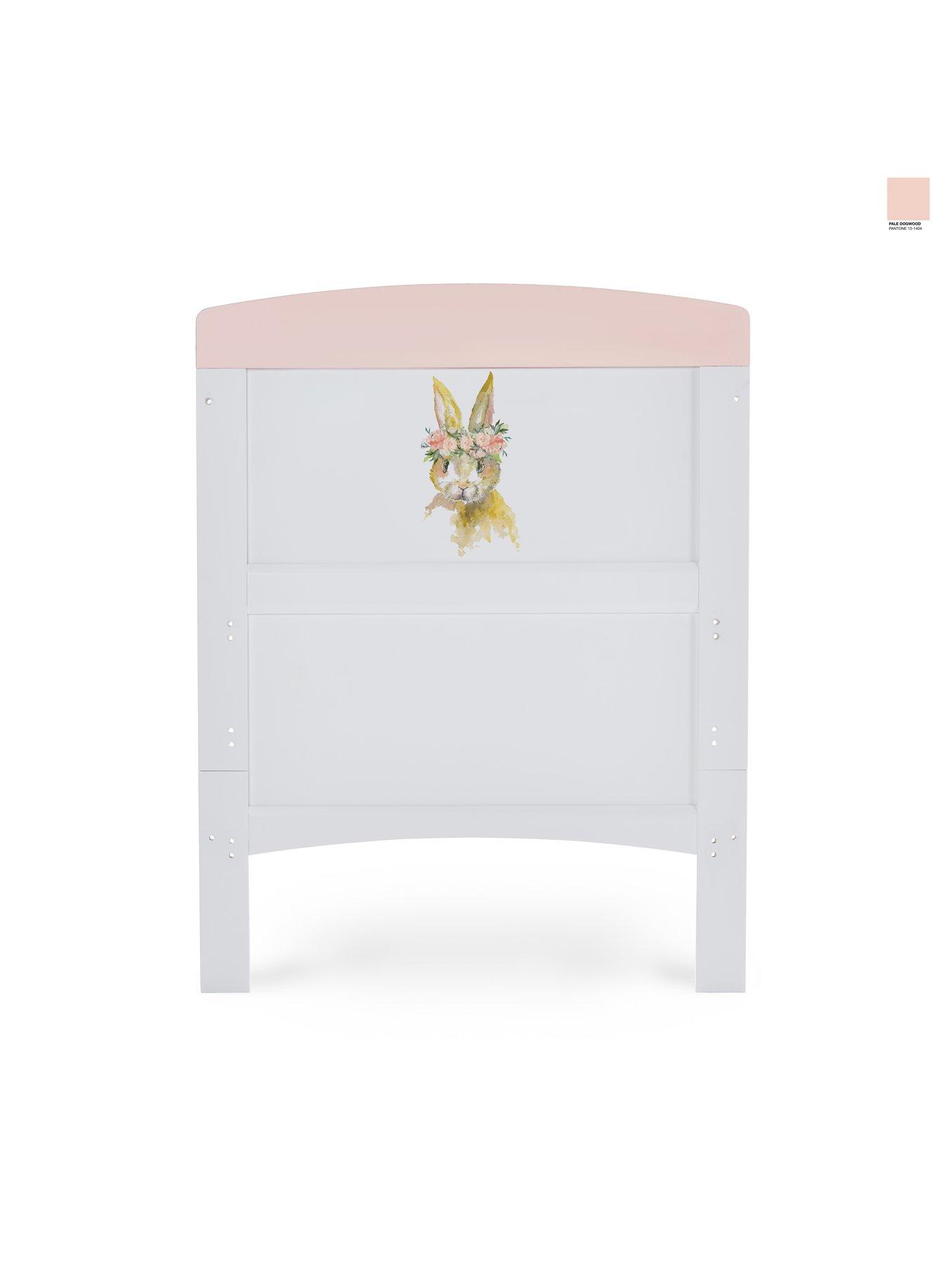 Image 3 of 5 of Obaby Grace Inspire Cot Bed Rabbit - Pink