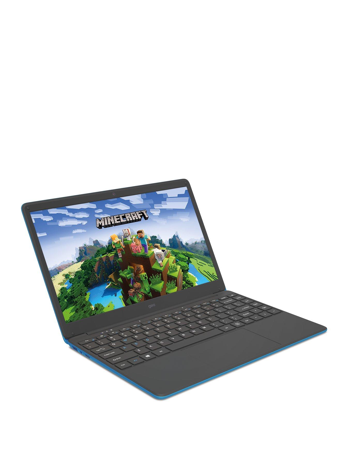 Geo GeoBook 140 Minecraft Laptop - 14in HD, Intel Celeron, 4GB RAM, 64GB  Storage, with Microsoft 365 Personal included - Blue