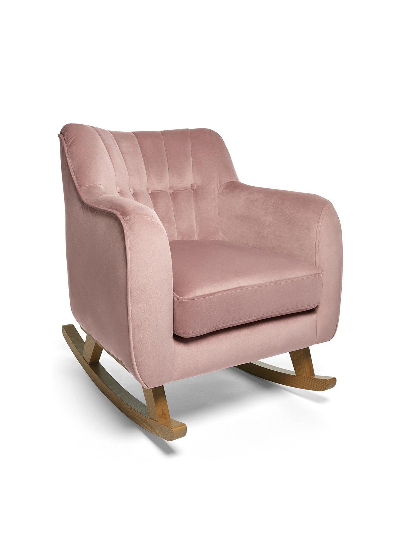 Mamas & Papas Hilston Nursing Chair - Blush Velvet