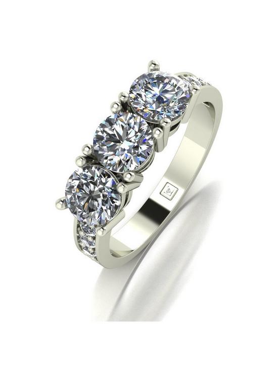 front image of moissanite-lady-lynsey-moissanite-white-9ct-gold-200ct-total-trilogy-ring