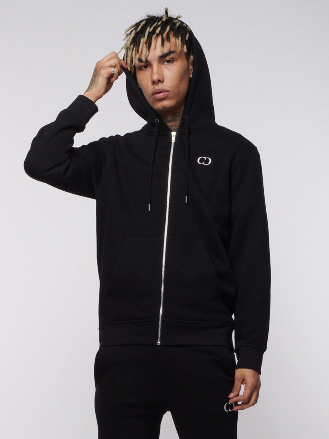 Criminal Damage Eco Zip Hoodie - Black | very.co.uk