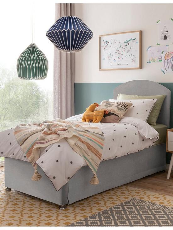 front image of silentnight-kids-maxi-store-velvet-divan-bed-set-sprung-mattress-and-headboard-included