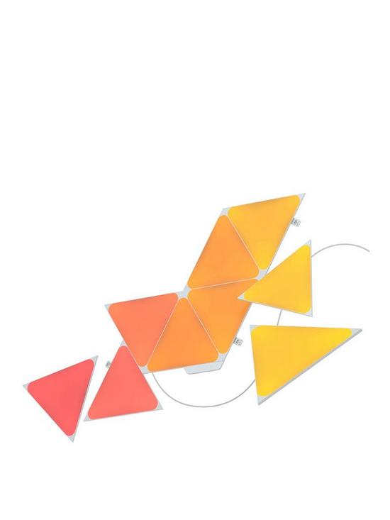 front image of nanoleaf-shapes-triangles-starter-kit-9pk