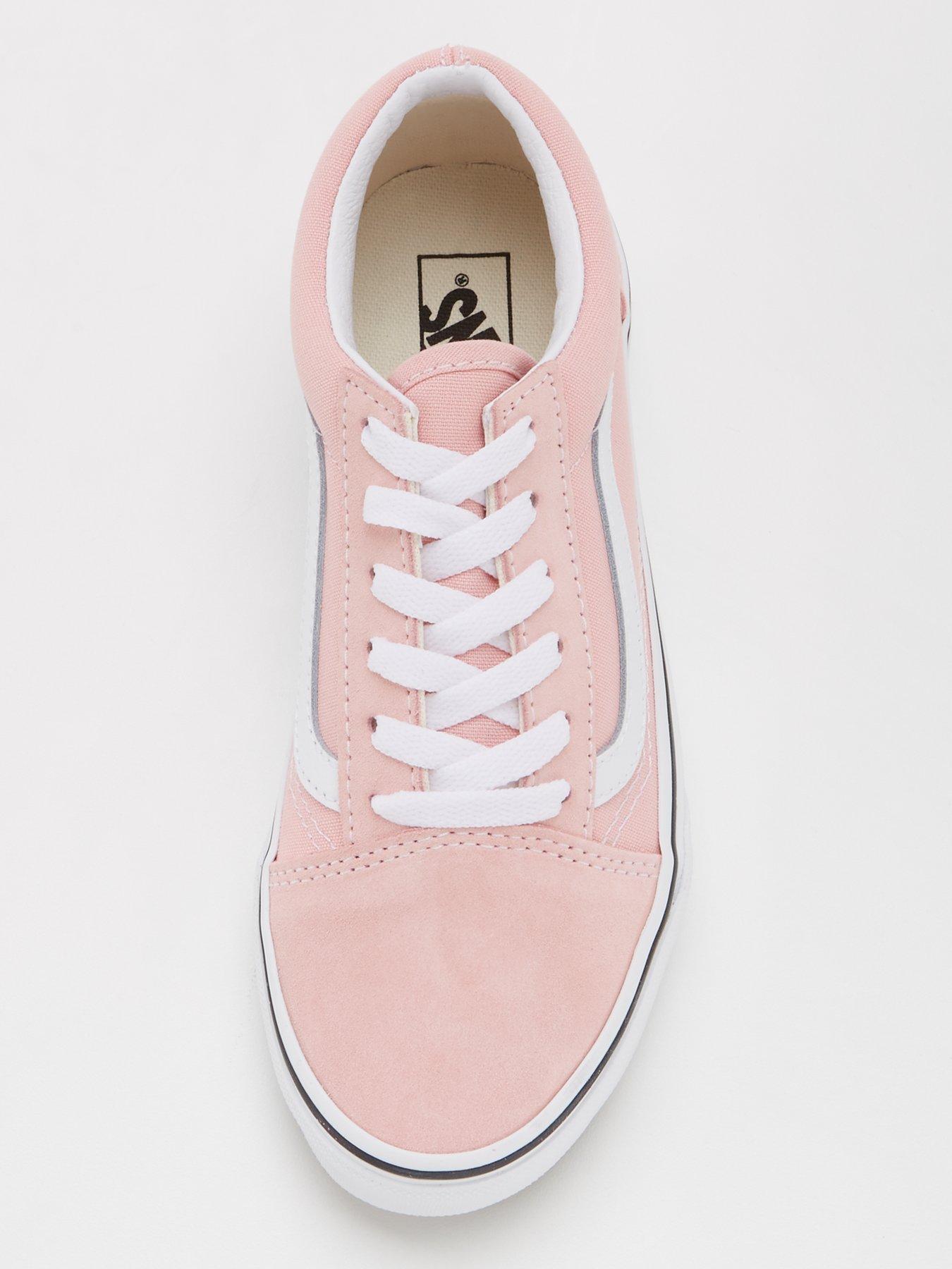 Pink & white vans online