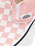 vans-classic-slip-on-checkerboard-childrens-girl-trainers-pinkwhitecollection