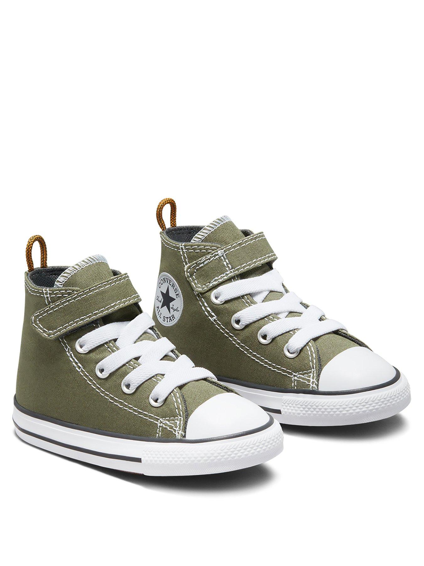 khaki infant converse