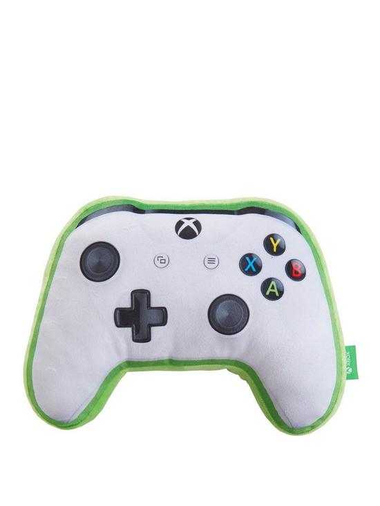 front image of xbox-x-box-controller-shaped-cushion