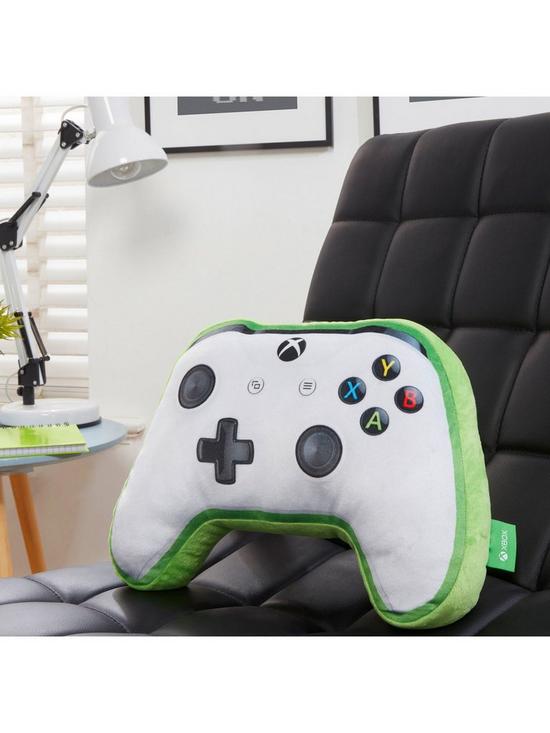 stillFront image of xbox-x-box-controller-shaped-cushion