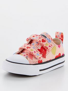converse-chuck-taylor-all-star-heart-2v-ox-infant-trainers-pinkwhitenbsp