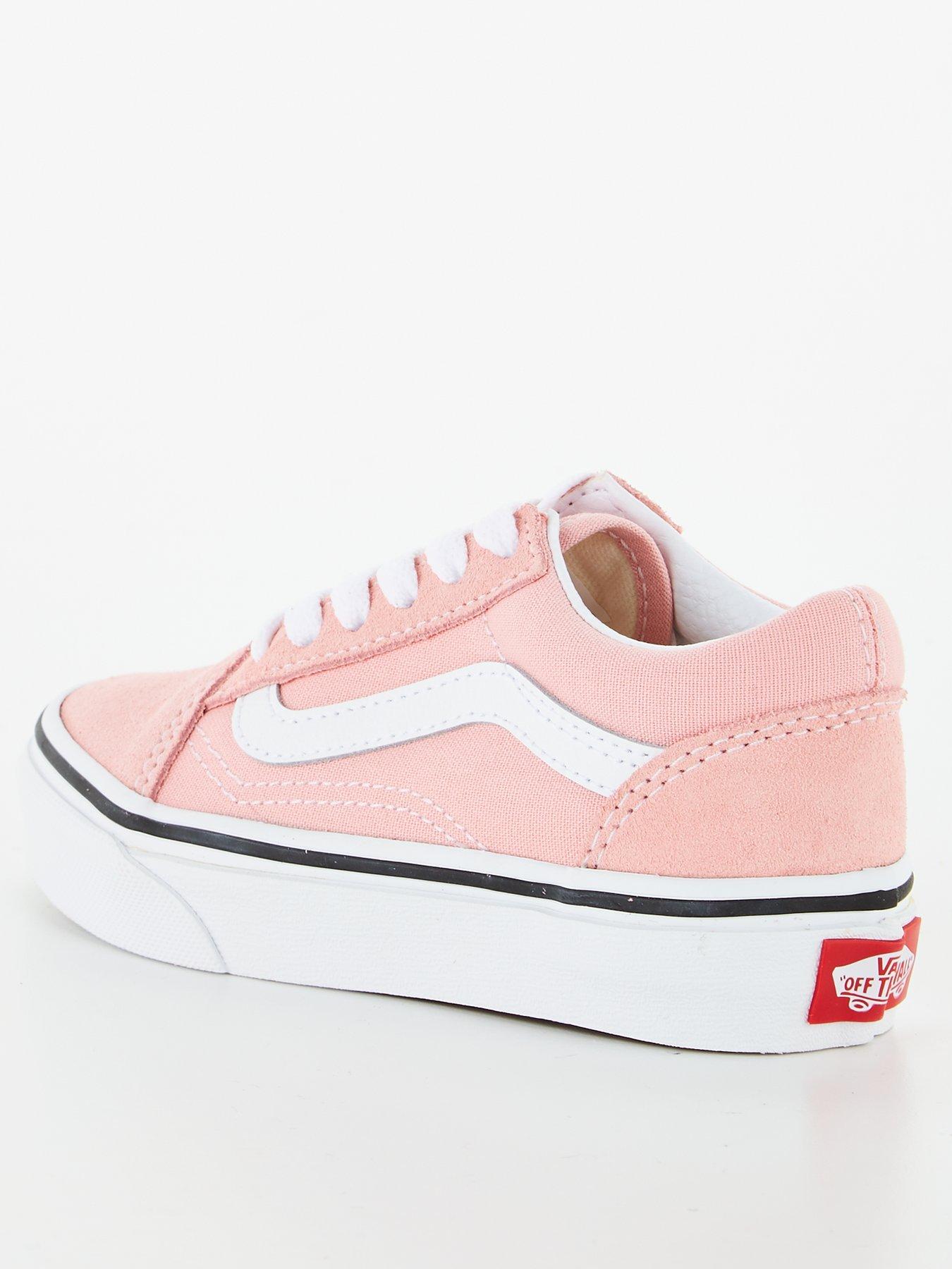 Kids pink best sale and white vans