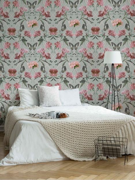 sublime-botanical-trellis-grey-pink-wallpaper