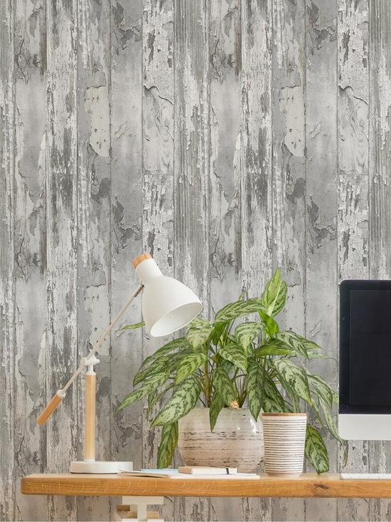 front image of fresco-distressed-wood-grey-wallpaper