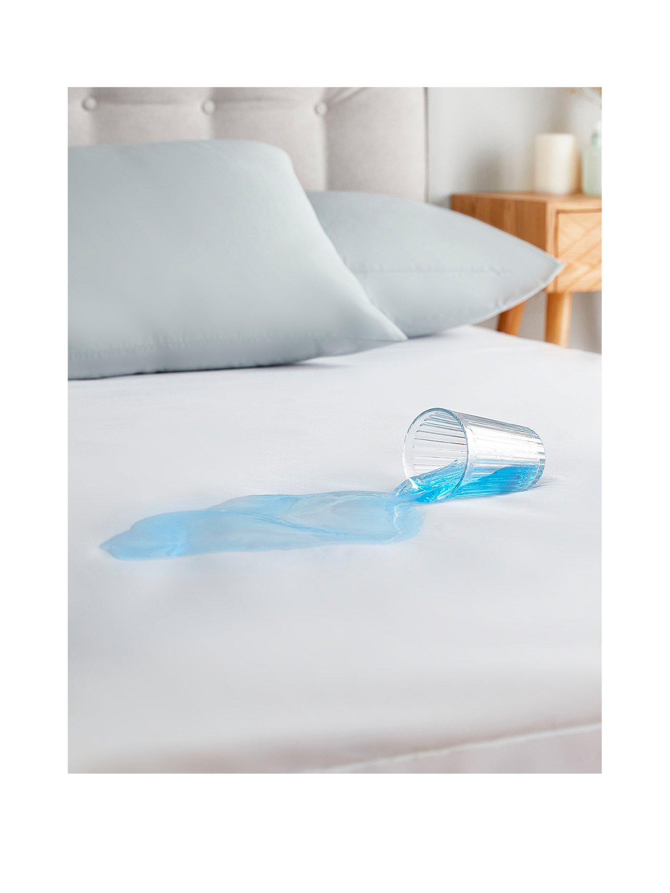 Image 2 of 7 of Silentnight Waterproof Mattress Protector - White