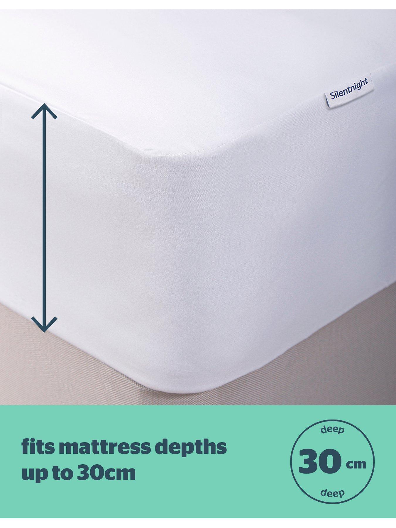 Image 5 of 7 of Silentnight Waterproof Mattress Protector - White
