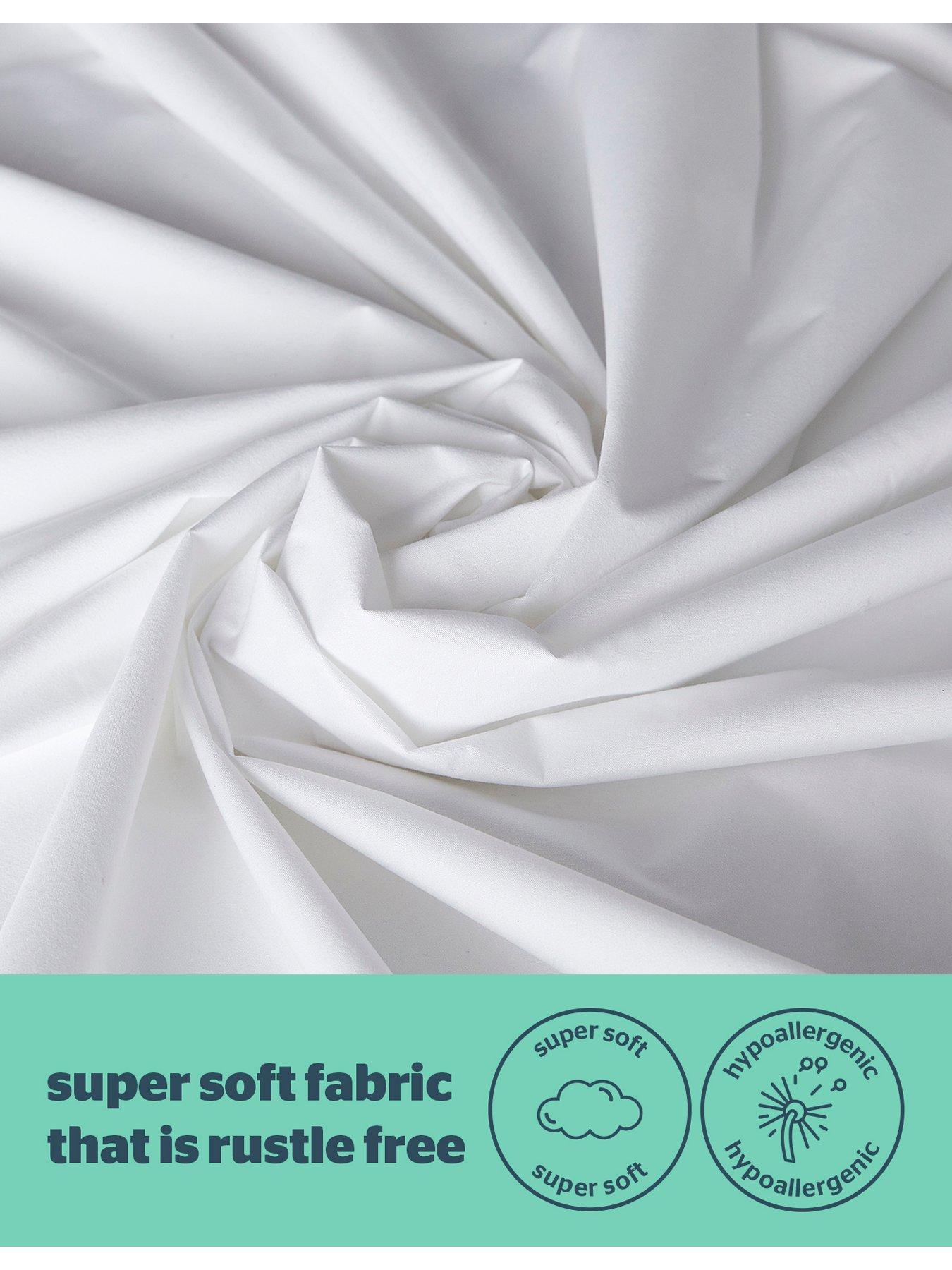 Image 6 of 7 of Silentnight Waterproof Mattress Protector - White