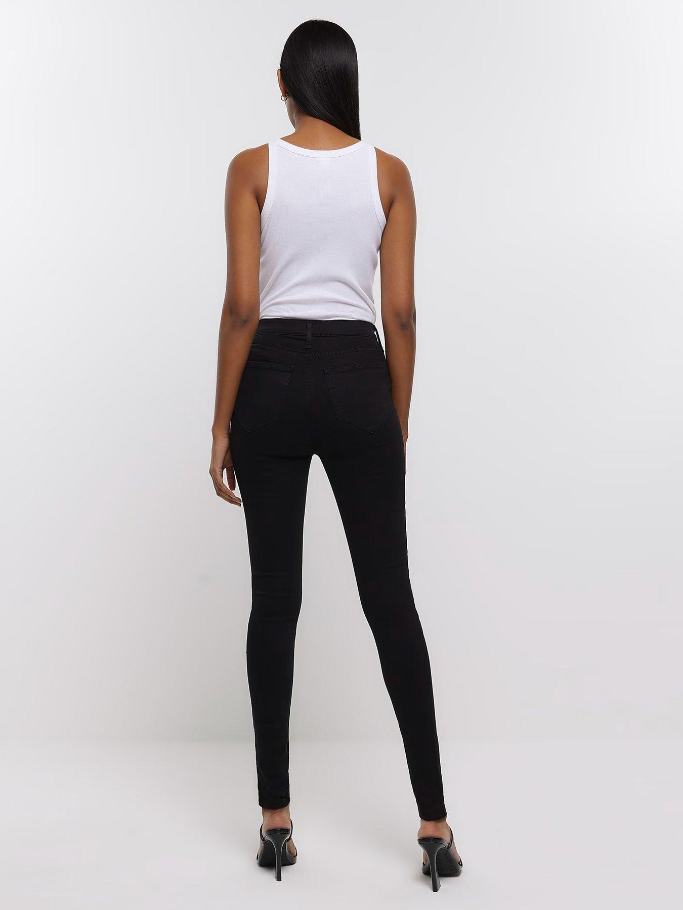 Skinny coated jeans - Woman  MANGO OUTLET United Kingdom