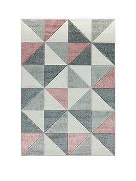 Product photograph of Asiatic Sketch Cubic Rug from very.co.uk